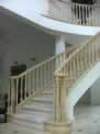 Grand Stair Case Faux Finish in a Off White Antique Look